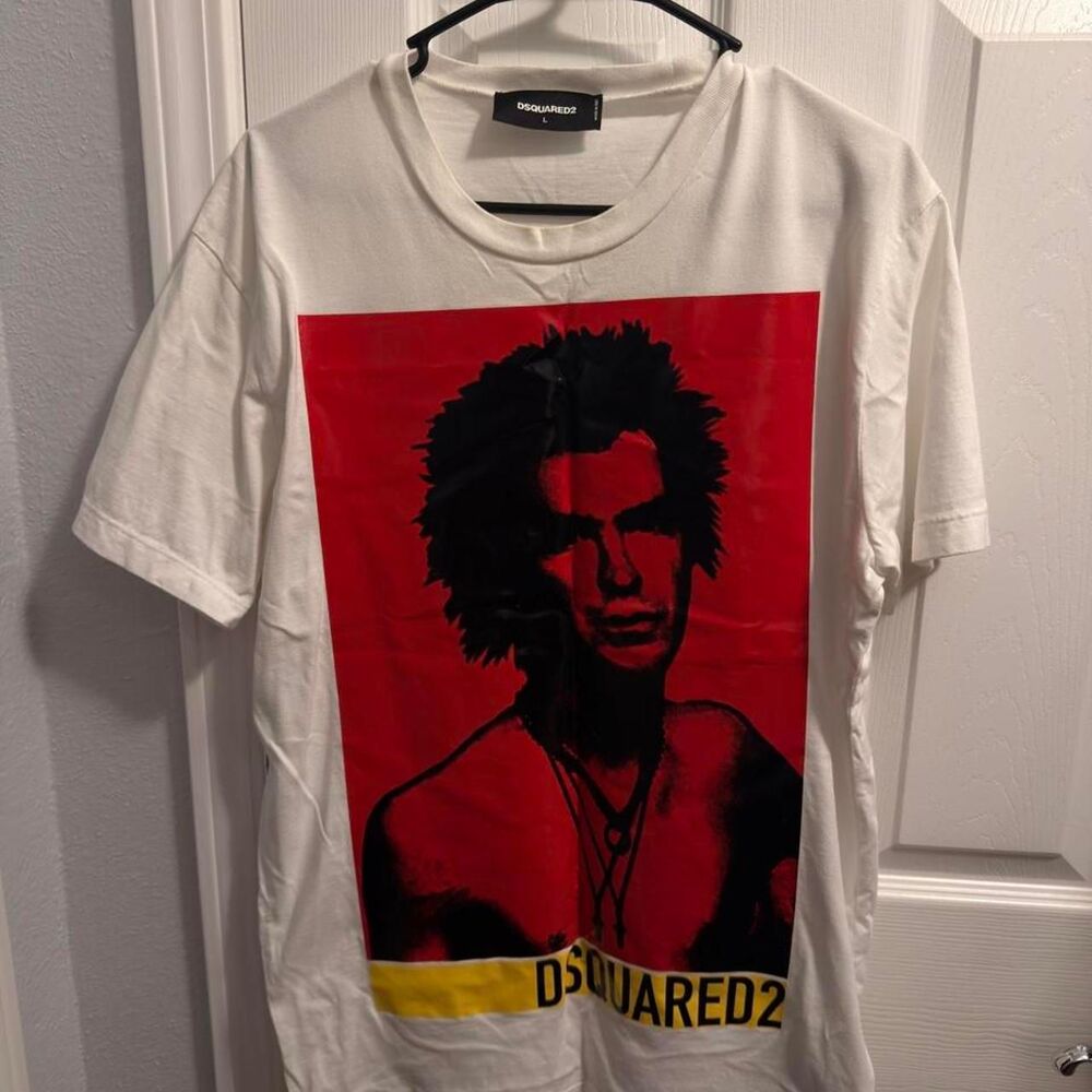 (2019) Dsquared2 Sid Vicious Portrait Tee - Black - L
